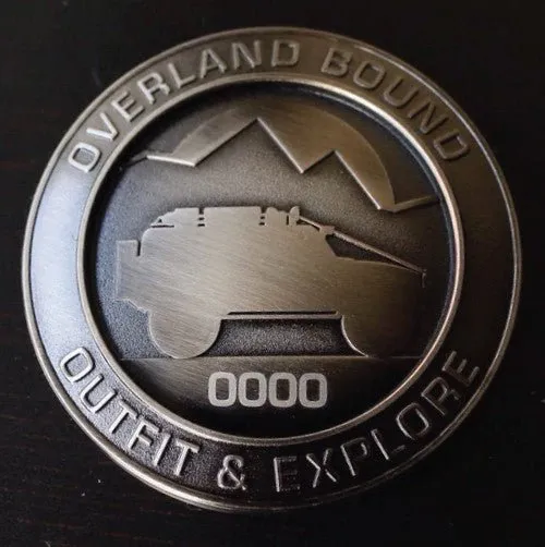 Two Overland Bound Emblems: Current Member