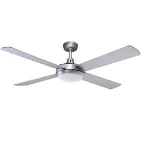 Urban 2 Ceiling Fan with E27 Light by Fanco – Brushed Aluminium 52″