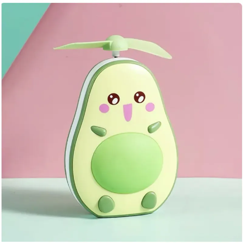 Usb Rechargeable Hand-Held Cute Avocado Mini Portable Handheld Fan