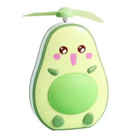 Usb Rechargeable Hand-Held Cute Avocado Mini Portable Handheld Fan