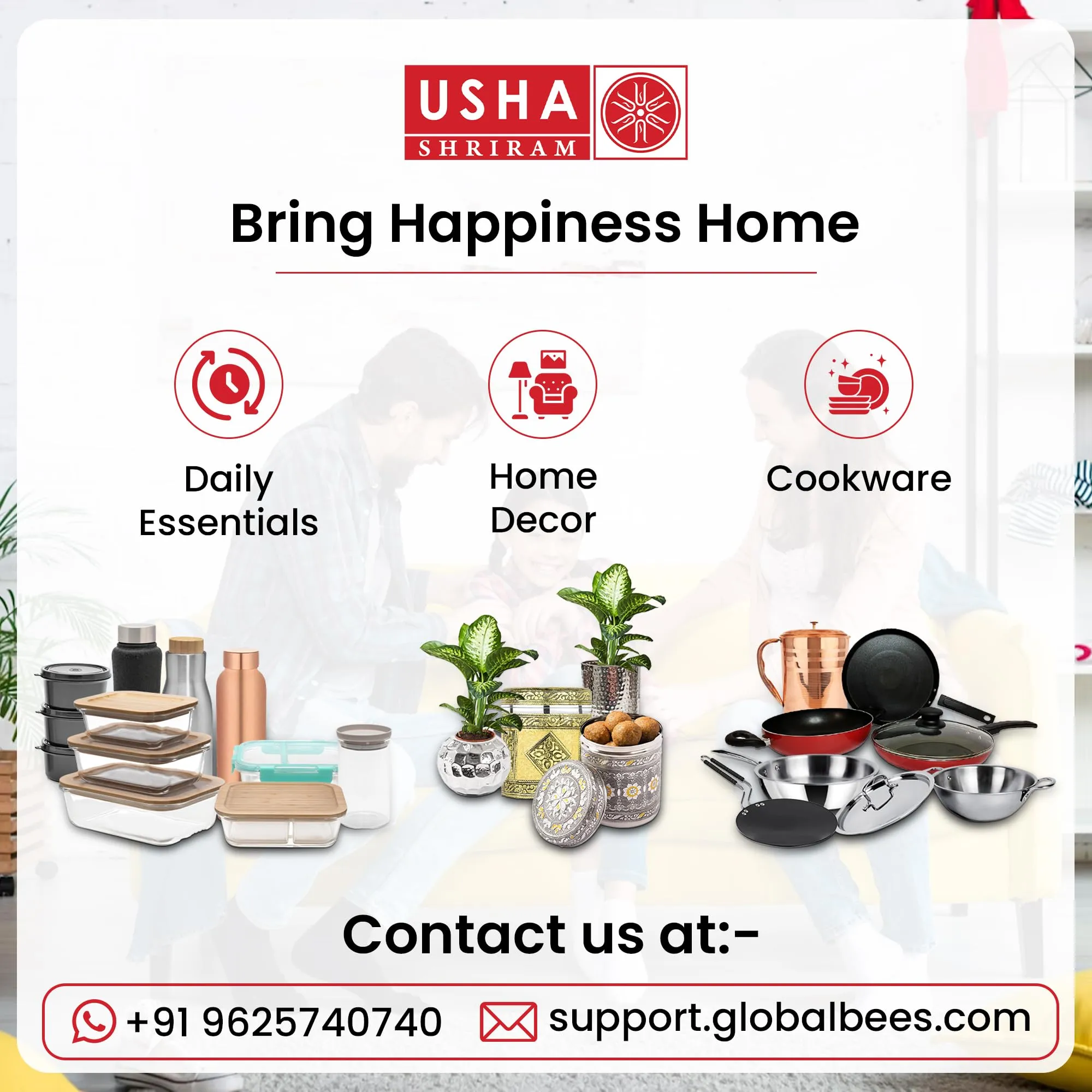 USHA SHRIRAM Glass Borosilicate Baking Tray With Bamboo Lid (900Ml)|Baking Dish For Microwave Oven|Microwave Oven Safe Baking|Baking Pan|Bake&Serve Dish|Rectangular Loaf Baking Dish (Brown)