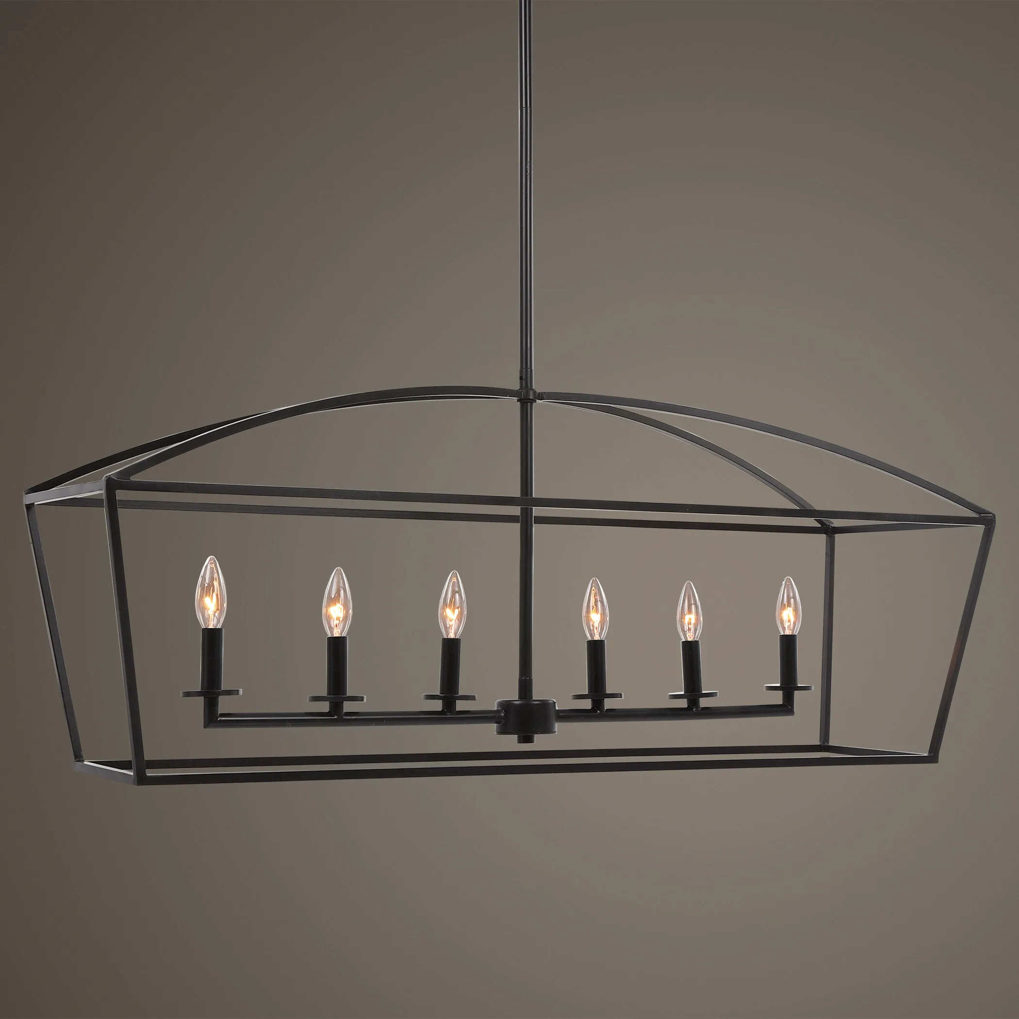 Uttermost Clayton 6 Light Linear Chandelier