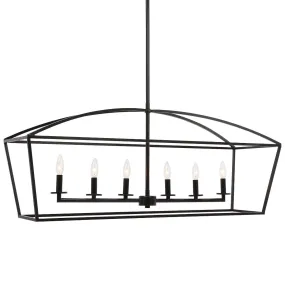 Uttermost Clayton 6 Light Linear Chandelier