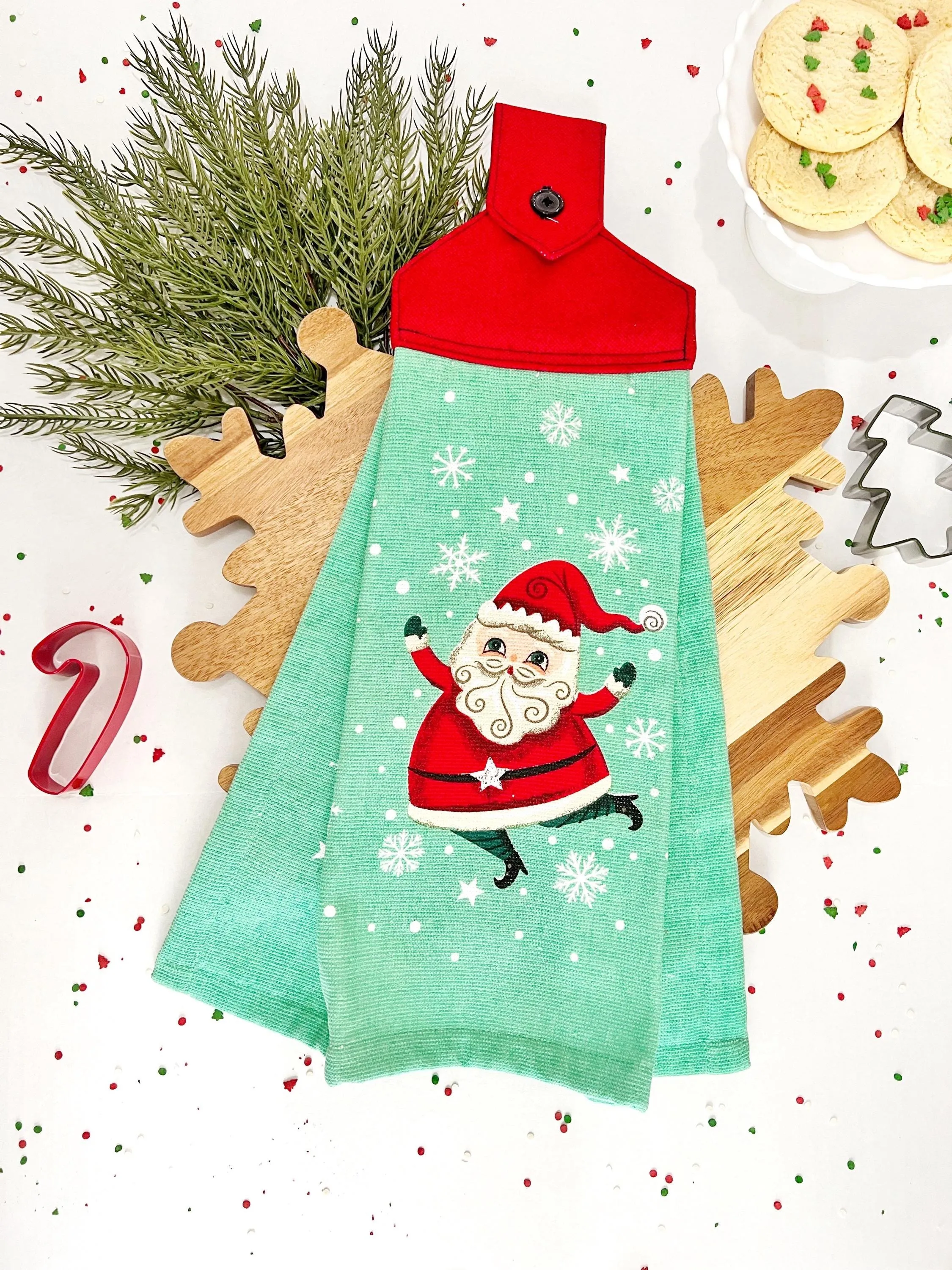 Vintage Santa Towel