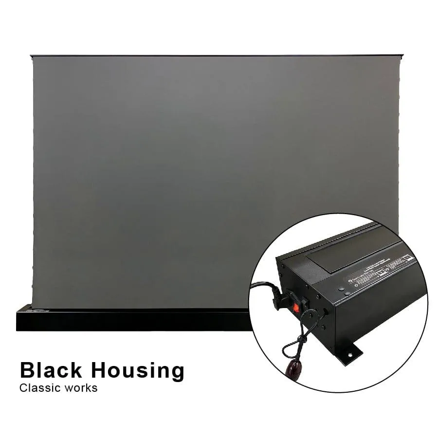 VIVIDSTORM S ALR Motorized Tension Floor Rising Obsidian Long Throw ALR Projector screen