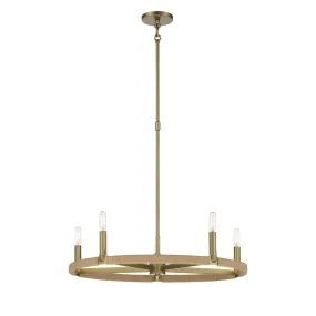 Windward Passage 27 in. 5 Lights Chandelier Brass finish