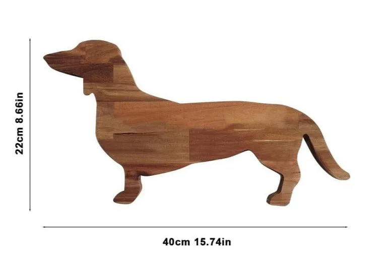 Wooden Dachshund Serving Board