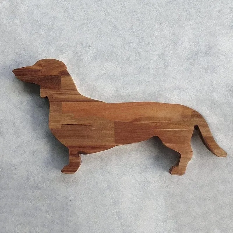 Wooden Dachshund Serving Board