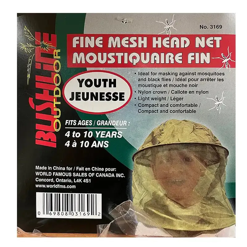 Youth Bushline Mosquito Head Net